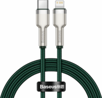 Baseus Cafule USB Type-C apa - Lightning apa Adat és töltő kábel - Zöld (1m)
