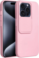 Slide Apple iPhone 15 Pro Kameravédős Tok - Rózsaszín