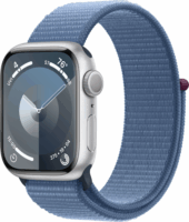 Apple Watch Series 9 GPS (41mm) Okosóra - Ezüst Alumíniumtok Kék Sportpánttal