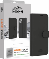 Eiger North Folio Apple iPhone 15 Plus Flip Tok - Fekete
