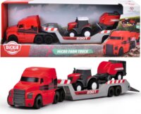Dickie Toys Massey Ferguson Micro Farm traktor szállító jármű szett - Piros/Szürke