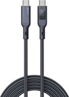 AUKEY CB-MCC102 USB-C apa - USB-C apa 2.0 Adat és töltőkábel - Fekete (1.8m)