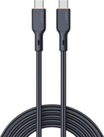 AUKEY CB-KCC102 USB-C apa - USB-C apa 2.0 Adat és töltőkábel - Fekete (1.8m)