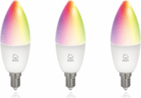 Deltaco Smart LED izzó 5W 470lm 2700-6500K E14 - RGB (3db / csomag)