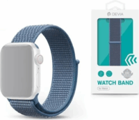 Devia Deluxe Sport 3 Apple Watch S1/2/3/4/5/6/7/8/9/SE Szövet Okosóra szíj 38/40/41 mm - Kék