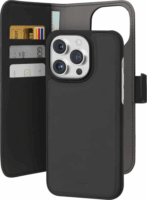 Puro Eco-Leder Wallet Apple iPhone 15 Pro Flip Tok - Fekete