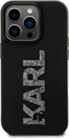 Karl Lagerfeld 3D Rubber Glitter Logo Apple iPhone 15 Pro Max Tok - Fekete/Mintás