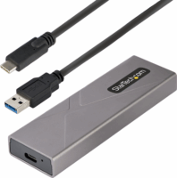 Startech M2-USB-C-NVME-SATA M.2 USB 3.2 Külső SSD ház - Fekete