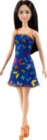 Mattel Barbie Fekete hajú baba pillangó mintájú kék ruhában