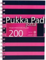 Pukka Pad Jotta Pad Navy Pink 200 lapos A4 vonalas spirálfüzet - Többfajta