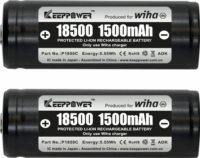 Wiha 599001 Li-Ion 18500 Újratölthető elem (2db / csomag)