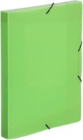 Viquel Coolbox A4 30mm Gumis mappa - Áttetsző zöld