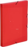 Viquel Coolbox A4 30mm Gumis mappa - Áttetsző piros