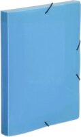 Viquel Coolbox A4 30mm Gumis mappa - Áttetsző kék