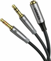 Ugreen AV192 2x 3.5mm Jack apa - 3.5mm Jack anya Kábel (20cm)