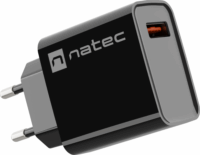 Natec Ribera NUC-2058 USB-A Hálózati töltő - Fekete (18W)