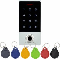 CONTROL KIT-CON-FP1 Beléptető érintőgombos kültéri ujjlenyomatolvasós RFID kódzár + 6db kulcstartó