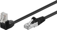 Goobay 94186 F/UTP CAT5e 90° Derékszögű Patch kábel 0.5m - Fekete