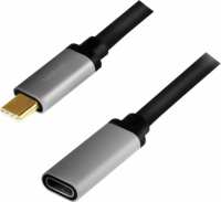Logilink CUA0105 USB-C apa - USB-C anya 3.2 Gen 2 Hosszabbító kábel - Fekete (0.5m)