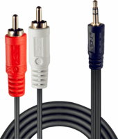 Lindy 35682 Premium 2xRCA apa - 3.5mm Jack apa Kábel (3m)