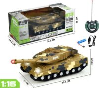 Madej R/C Távirányítós tank - Zöld/barna