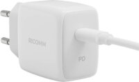 Ricomm USB-C Hálózati töltő + 2.1m USB-C kábel - Fehér (25W)