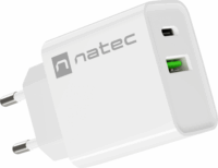 Natec Ribera NUC-2061 USB-C / USB-A Hálózati töltő - Fehér (20W)