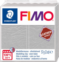 Staedtler FIMO Leather Effect Égethető gyurma 57g - Galambszürke