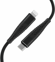 Fusion USB-C apa - Lightning apa Adat és töltő kábel - Fekete (1.5m)
