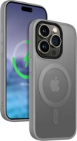 Crong Hybrid Frost Apple iPhone 15 Pro Max MagSafe Tok - Szürke