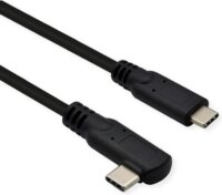 Roline USB-C apa 3.1 - USB-C apa 3.2 Adat és töltő kábel - Fekete (1m)