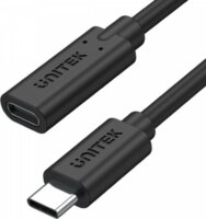 Unitek C14086BK USB-C apa - USB-C anya 3.2 Gen 2 Hosszabbító kábel - Fekete (0.5m)