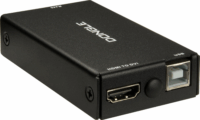 Inter-Tech 88887307 RJ45 - HDMI + USB-B KVM Switch