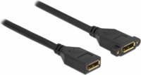 Delock 87100 DisplayPort - DisplayPort 1.2 Rögzíthető hosszabbító kábel 1m - Fekete