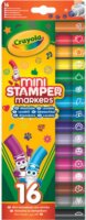 Crayola Mini mintázó filctoll készlet - Vegyes színek (16 db / csomag)