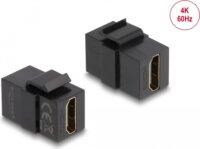 Delock HDMI-A - HDMI-A Keystone modul - Fekete