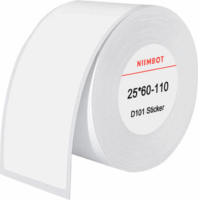 Niimbot 25 x 60 mm Címke hőtranszferes nyomtatóhoz (110 címke / tekercs) - Fehér