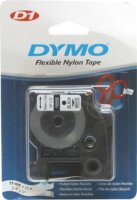 DYMO címke LM D1 nylon 19mm fekete betű / fehér alap