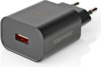 Nedis WCQC302ABK USB-A Hálózati töltő - Fekete (18W)