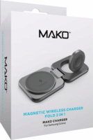 Mako MACHA00021 Mágneses Vezeték nélküli Telefon és Okosóra töltő - Asztroszürke (15W)