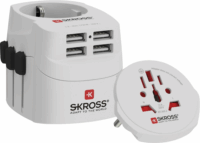 Skross PRO Light USB (4xA) 4x USB-A Hálózati utazótöltő - Fehér (24W)