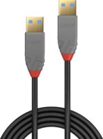 Lindy 36752 Anthra Line USB-A apa - USB-A apa 3.2 Adatkábel - Fekete (2m)