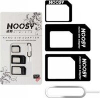 Noosy SIM kártya adapter Sim tűvel - Fekete