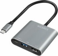 LogiLink UA0390 USB-C 3.2 apa - HDMI / USB-A / USB-C anya Adapter