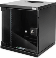 Digitus DN-10-SET-1-B 10" Fali rack szekrény szett 6U 312x300mm - Fekete