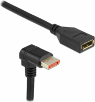 Delock 87087 DisplayPort - DisplayPort 1.4 Derékszögű hosszabbító kábel 1m - Fekete