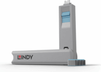 Lindy 40465 USB Type-C Portblokkoló - Kék (4db dugó + 1 db kulcs)
