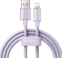 Mcdodo CA-3642 USB-A apa - USB-C/Lightning apa Adat és töltő kábel - Lila (1.2m)