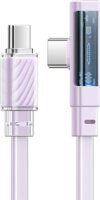 Mcdodo CA-3454 USB-C/Lightning apa - USB-C/Lightning apa Adat és töltő kábel - Lila (1.8m)