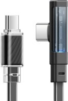 Mcdodo CA-3453 USB-C/Lightning apa - USB-C/Lightning apa Adat és töltő kábel - Fekete (1.8m)